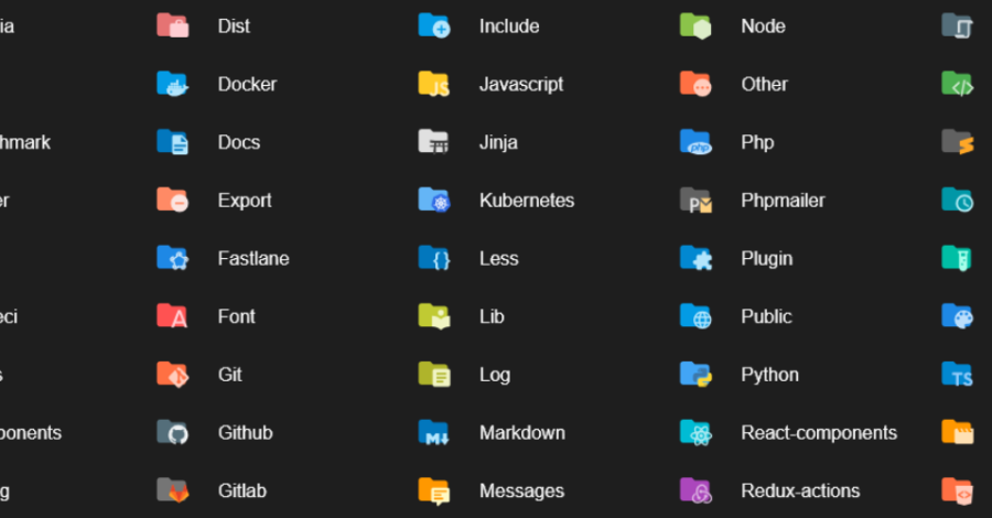 Pacotes de Ícones Para Visual Studio Code