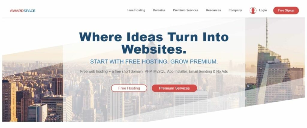 Hospedagem de Site GRÁTIS: Confira as 12 Melhores Opções Awardspace 1024x427 - Hospedagem de Site GRÁTIS: Confira as 12 Melhores Opções