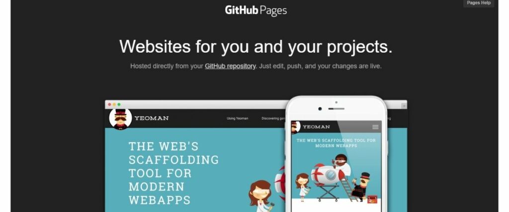 Hospedagem de Site GRÁTIS: Confira as 12 Melhores Opções pages.github 1024x427 - Hospedagem de Site GRÁTIS: Confira as 12 Melhores Opções