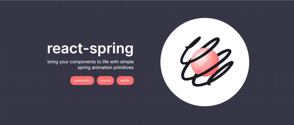 React Spring é uma biblioteca que permite criar animações baseadas em física