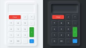 Calculadora de Neumorfismo Com Tema Dark e Light em HTML CSS e JavaScript