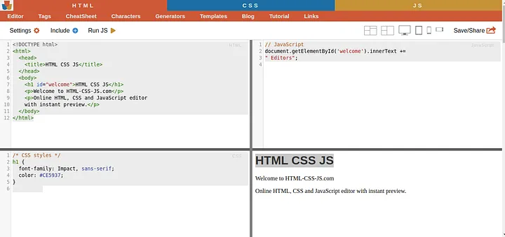 Editores de Código Online: Conheça os 10 Melhores HTML CSS JS - Editores de Código Online: Conheça os 10 Melhores