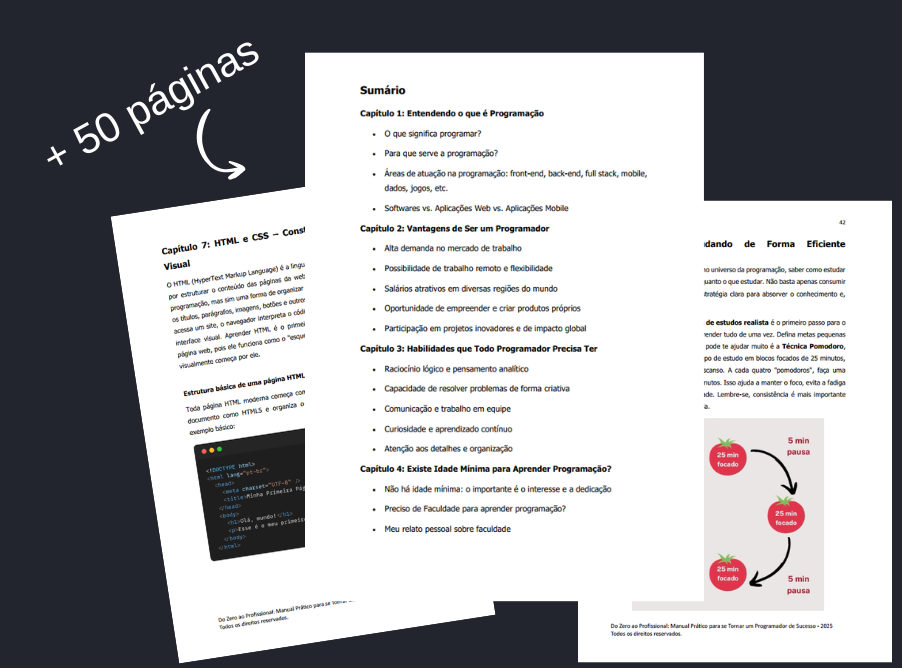 olhas PNG - E-book Programador de Sucesso